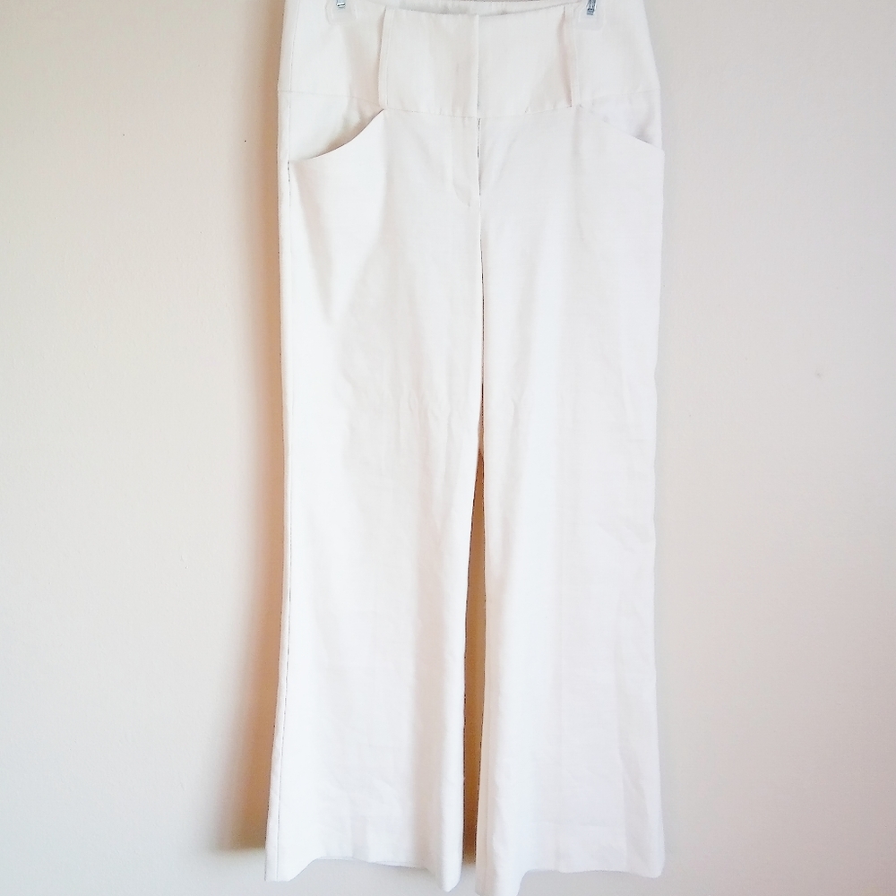 NWT Antonio Melanie Ivory Wide Leg Pants